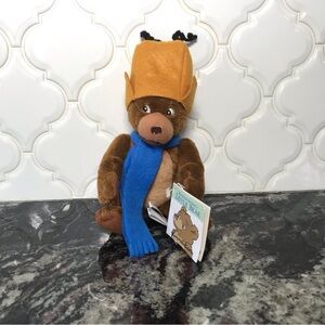 Vintage Maurice Sendak Little Bear Plush Beanie Finger Puppet Space Helmet NEW